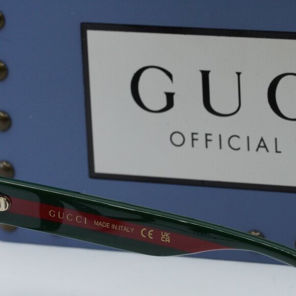 Gucci Black and Green Sunglasses - Picture 5 of 9